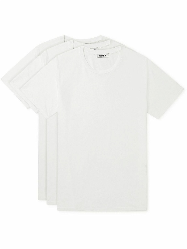 Photo: CDLP - Three-Pack Lyocell and Pima Cotton-Blend Jersey T-Shirts - White
