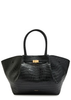 Demellier The New York Crocodile-effect Leather Tote - Black - One Size