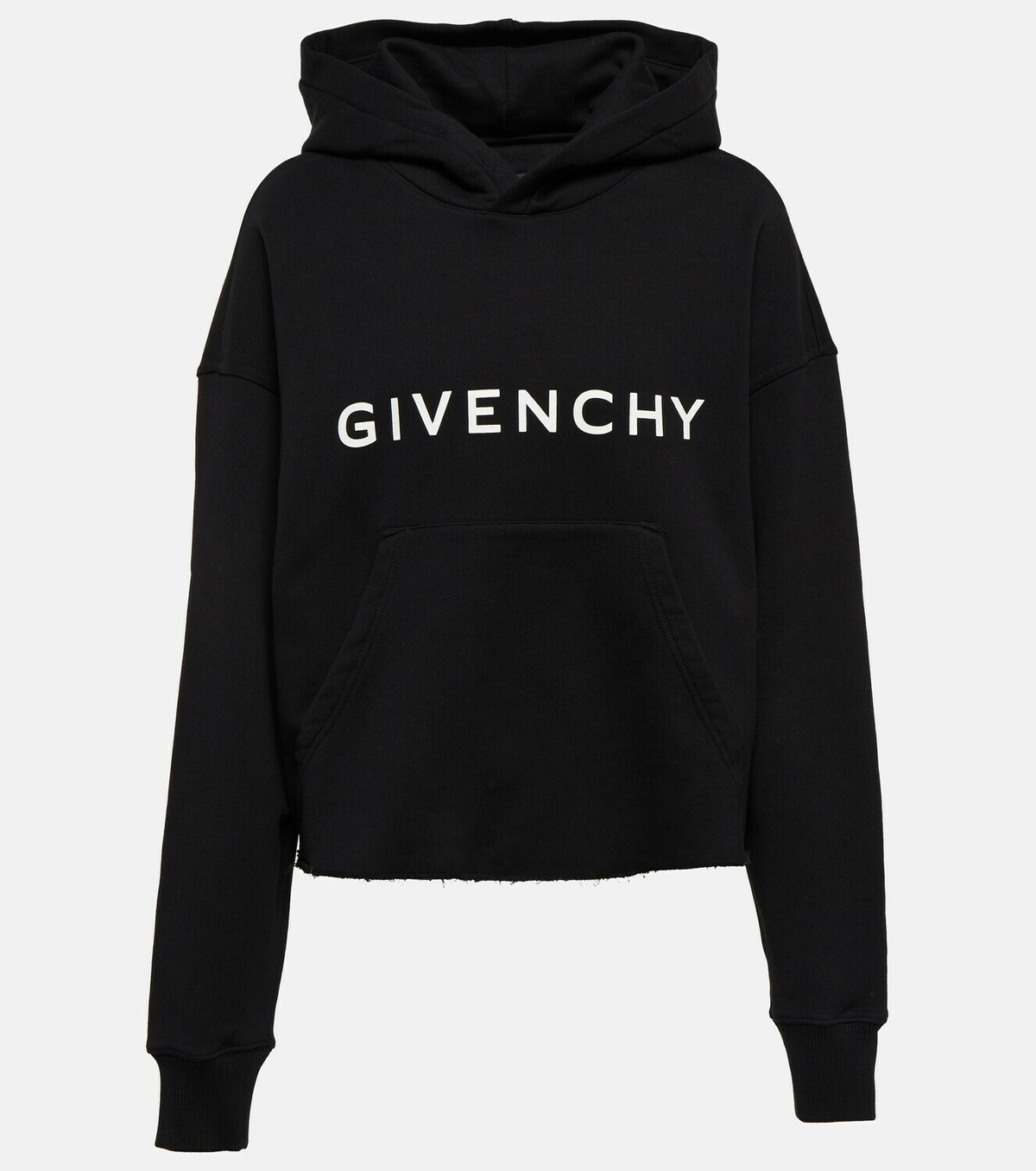 Givenchy - Cropped cotton fleece sweatshirt