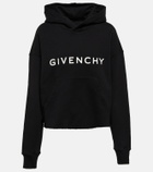 Givenchy - Cropped cotton fleece sweatshirt