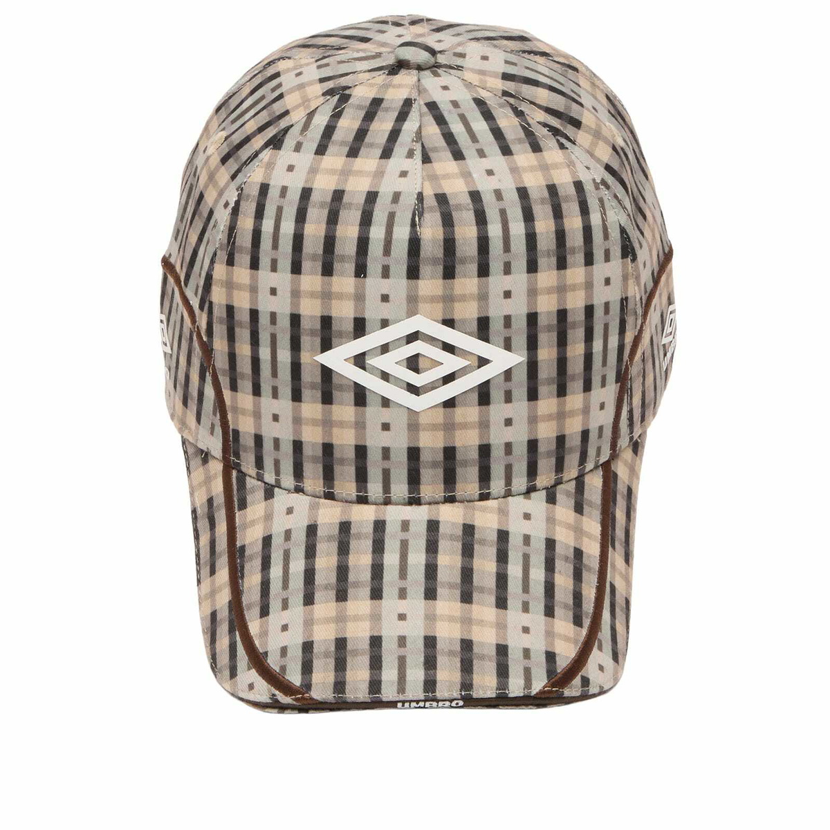 Umbro Men's Checked Cap in Beige Check 