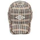Umbro Men's Checked Cap in Beige Check 