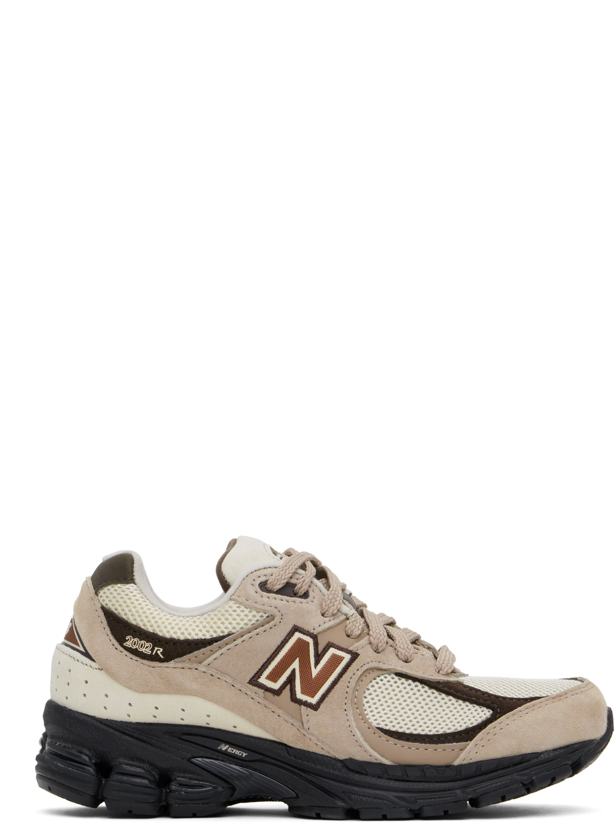 New Balance Beige & Off-White 2002R Sneakers New Balance display picture 3