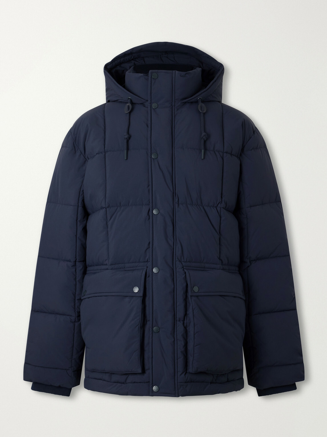 A.P.C. - Joshua Hooded Quilted Shell Down Jacket - Blue