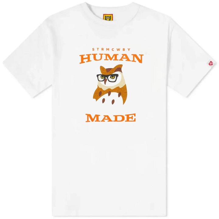 Photo: Human Made Men's Owl Glasses T-Shirt in White