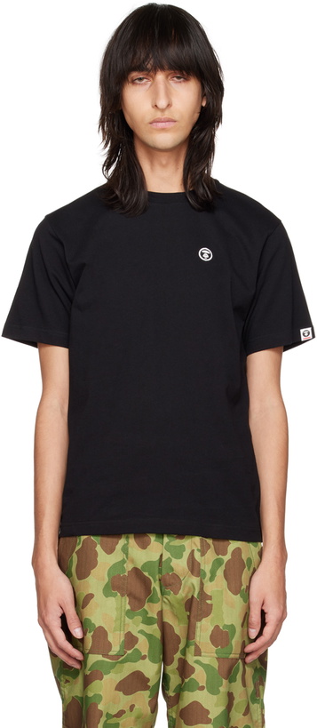 Photo: AAPE by A Bathing Ape Black Embroidered T-Shirt