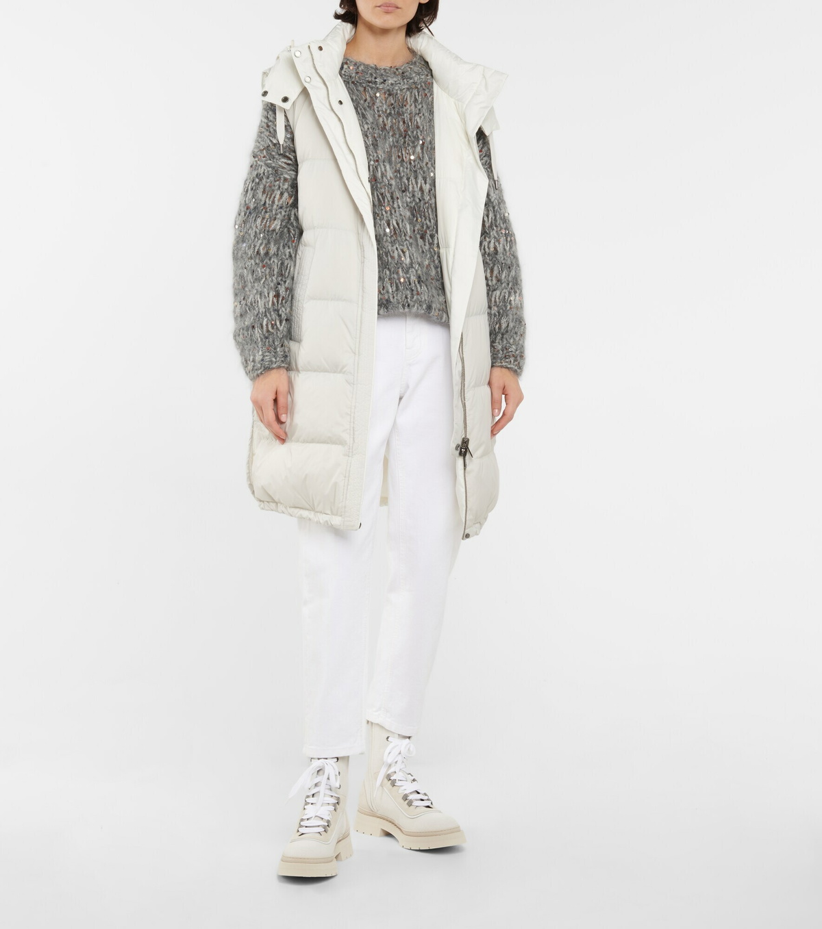Brunello Cucinelli - Canvas combat boots