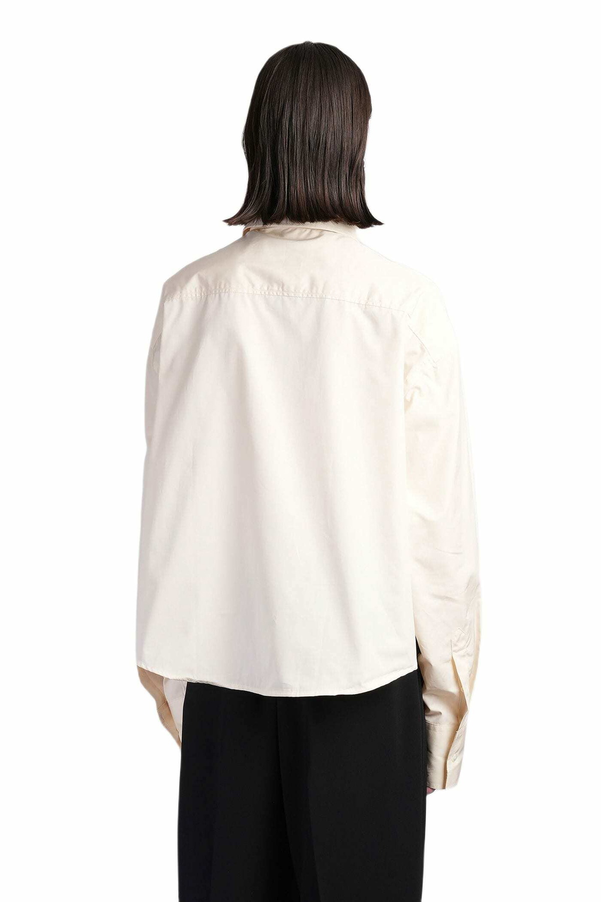 Ami Alexandre Mattiussi Shirt In Beige Cotton