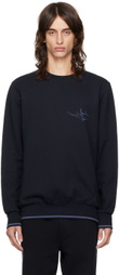 Paul Smith Navy Embroidered Sweatshirt