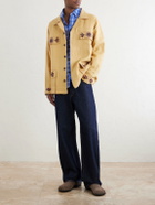 Kartik Research - Jaisalmer Embroidered Linen Jacket - Yellow