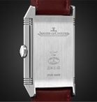 Jaeger-LeCoultre - Reverso Tribute Small Seconds Hand-Wound 27.4mm Stainless Steel and Leather Watch - Burgundy