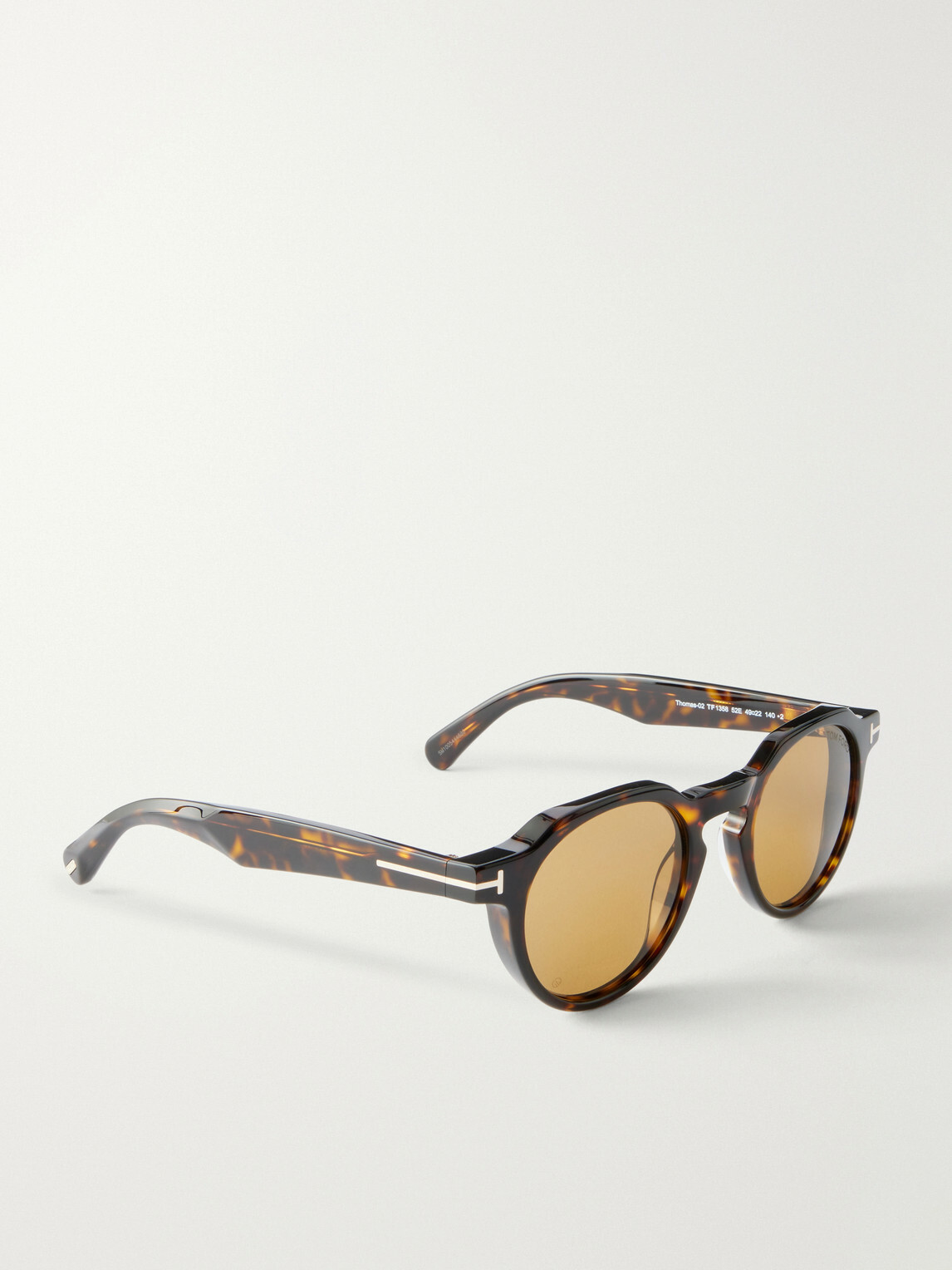 TOM FORD - Thomas-02 Round-Frame Tortoiseshell Acetate Sunglasses - Tortoiseshell