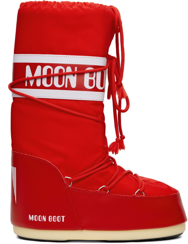 Photo: Moon Boot Red Icon Nylon Boots