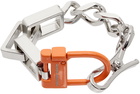 Heron Preston Silver Multichain Bracelet