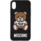 Moschino Black Teddy Bear iPhone X Case