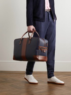 Serapian - Leather-Trimmed Coated-Canvas Weekend Bag