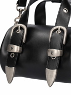 MARGE SHERWOOD - Belted Logo Leather Top Handle Bag