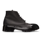 424 Black Dipped Boots