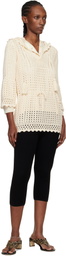 Isabel Marant Etoile Off-White Zaelle Summer Crochet Knit Minidress