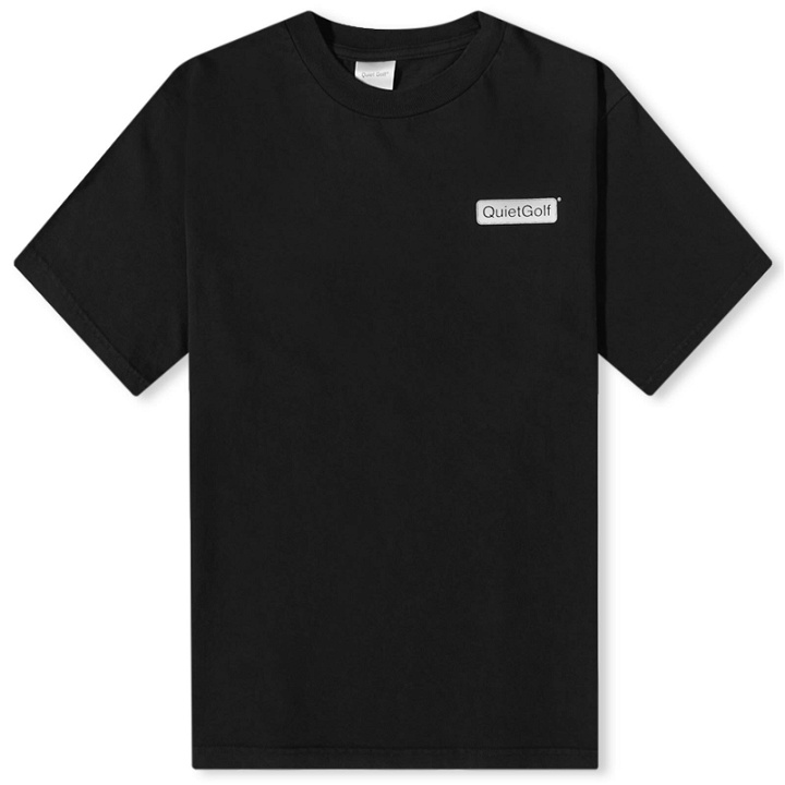 Photo: Quiet Golf Men's Club Badge T-Shirt in Black