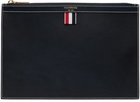 Thom Browne Navy Small Stamp Document Holder