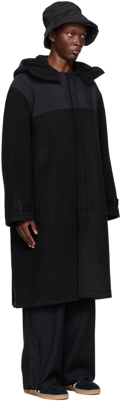 Y-3 Black Paneled Coat