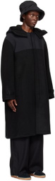 Y-3 Black Paneled Coat