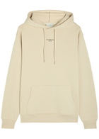 DRÔLE DE Monsieur Nfpm Printed Hooded Cotton Sweatshirt Beige