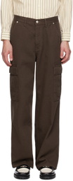 Dunst Brown Carpenter Denim Cargo Pants
