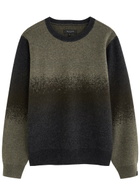 Rag & Bone Downing Dégradé Wool-blend Jumper Green