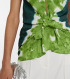 Altuzarra - Pan tie-dye crêpe de chine top