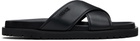 Versace Black Logo Sandals