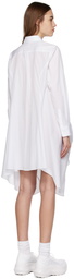 Comme des Garçons White Paneled Minidress