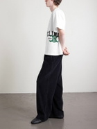 CELINE - Logo-Print Cotton-Jersey T-Shirt - White