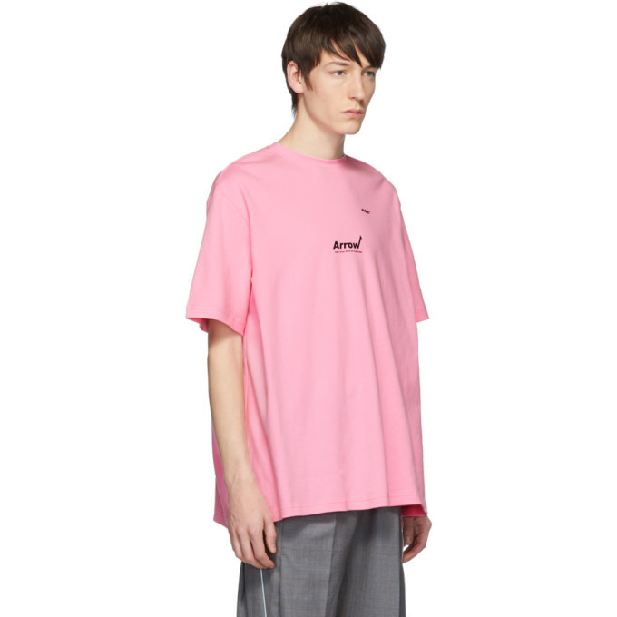 ADER error Pink Arrow Aewing T-Shirt ADER error