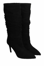 Via Roma 15 High Heels Boots In Black Suede