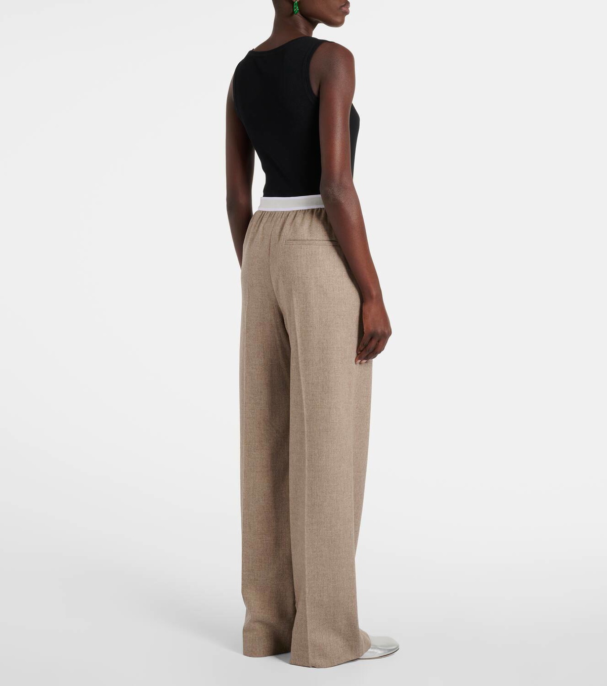 Loewe Wool and cashmere wide-leg pants Loewe Loewe Wool and cashmere wide-leg pants Loewe