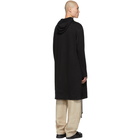 Yohji Yamamoto Black Long Hoodie