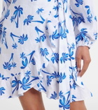 Heidi Klein Palm Beach printed linen wrap dress