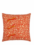 LISA CORTI Varanasi Stripes Pervinch Pillow