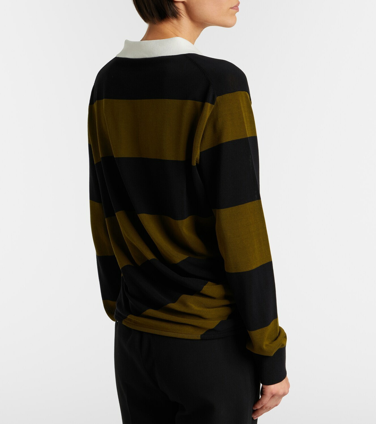Proenza Schouler Corinna striped cotton polo shirt