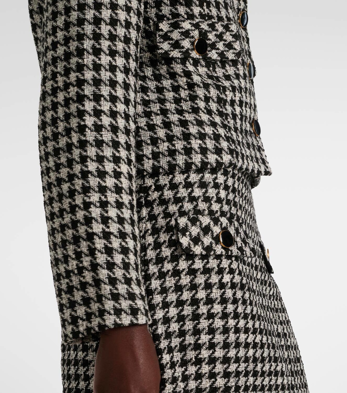 Rixo Houndstooth cropped jacket Rixo