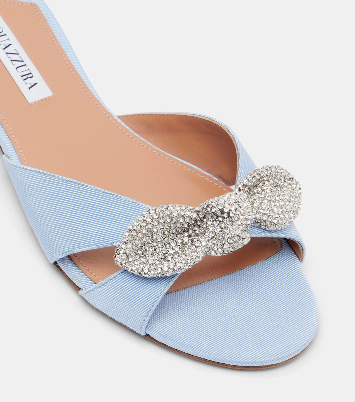 Aquazzura Very Bow Tie embellished flats