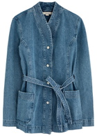 Remain BY Birger Christensen Belted Denim Jacket Indigo