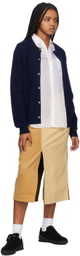 Comme des Garçons Shirt Navy Crewneck Cardigan