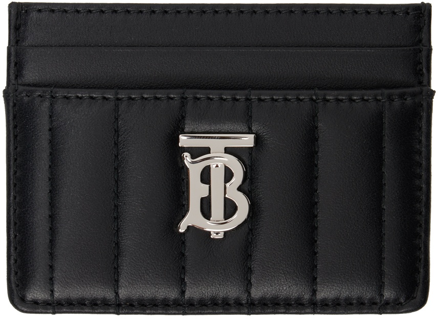 Quilted Leather Lola Zip Wallet in Black/palladium - Women
