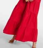 Adriana Degreas Tiered cotton maxi dress