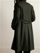 Richard James - Double-Breasted Striped Wool-Twill Coat - Green
