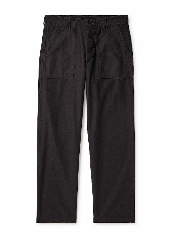 Photo: OrSlow - Straight-Leg Cotton Cargo Trousers - Black