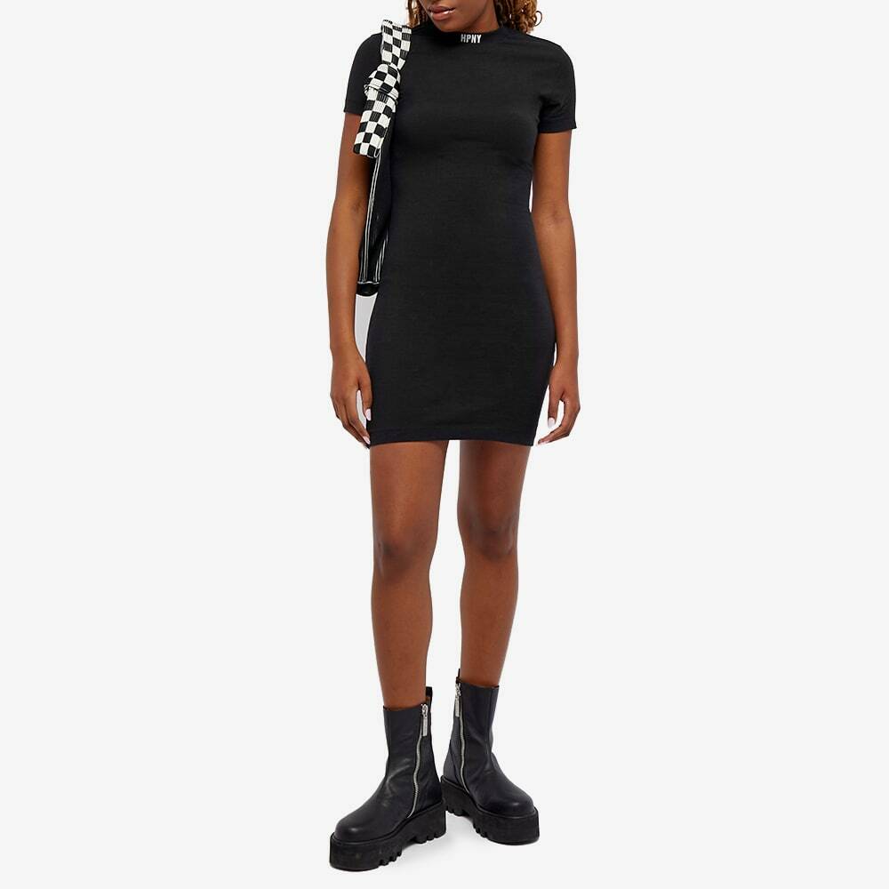 heron preston t shirt dress Heron Preston Women's HPNY Logo T-Shirt Dress in Black Heron Preston